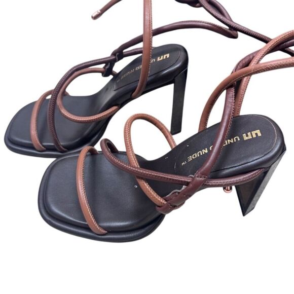 NIB United Nude Women's Tara Ka Hi Strappy Sandals Chocolate Size 38 - Picture 1 of 7